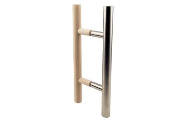 MG32 DOOR HANDLE ø32*L=400MM/A=200MM FITTINGS GLASS
